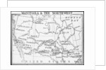Map of Manitoba and the Northwest, Canada by George Philip & Son Ltd