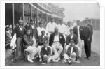 The England Test cricket XI at Nottingham, Nottinghamshire by WA Rouch