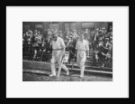 Dr WG Grace, English cricketer, walking out to bat by WA Rouch