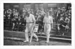 Dr WG Grace, English cricketer, walking out to bat by WA Rouch