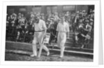 Dr WG Grace, English cricketer, walking out to bat by WA Rouch