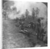 'Early morning camp fires and breakfast in the Persian Gulf', World War I by Realistic Travels Publishers