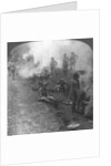 'Early morning camp fires and breakfast in the Persian Gulf', World War I by Realistic Travels Publishers