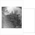 'Early morning camp fires and breakfast in the Persian Gulf', World War I by Realistic Travels Publishers
