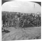 'Spoils of war, gun and stores captured from the Turks, Palestine', World War I by Realistic Travels Publishers