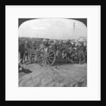 'Spoils of war, gun and stores captured from the Turks, Palestine', World War I by Realistic Travels Publishers