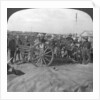 'Spoils of war, gun and stores captured from the Turks, Palestine', World War I by Realistic Travels Publishers