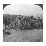 'Spoils of war, gun and stores captured from the Turks, Palestine', World War I by Realistic Travels Publishers
