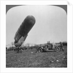 Observation balloon about to ascend, World War I by Realistic Travels Publishers