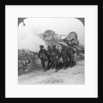 Troops passing the ruins of Monchy on the way up the line, France, World War I by Realistic Travels Publishers