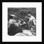Cooking on the fire by Anonymous