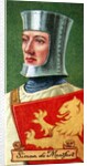 Simon de Montfort, taken from a series of cigarette cards by Anonymous