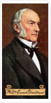 William Ewart Gladstone, taken from a series of cigarette cards by Anonymous