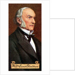 William Ewart Gladstone, taken from a series of cigarette cards by Anonymous