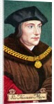 Sir Thomas More, taken from a series of cigarette cards by Anonymous