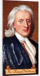 Sir Isaac Newton, taken from a series of cigarette cards by Anonymous