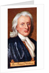 Sir Isaac Newton, taken from a series of cigarette cards by Anonymous