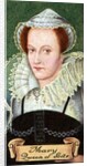 Mary, Queen of Scotts, taken from a series of cigarette cards by Anonymous