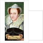 Mary, Queen of Scotts, taken from a series of cigarette cards by Anonymous