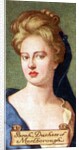 Sarah, Duchess of Marlborough, taken from a series of cigarette cards by Anonymous