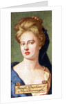 Sarah, Duchess of Marlborough, taken from a series of cigarette cards by Anonymous