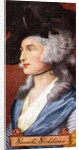 Sarah Siddons, taken from a series of cigarette cards by Anonymous