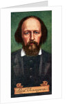 Lord Tennyson, taken from a series of cigarette cards by Anonymous