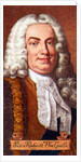Sir Robert Walpole, taken from a series of cigarette cards by Anonymous