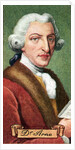 Dr. Arne, upholsterer and composer, taken from a series of cigarette cards by Anonymous