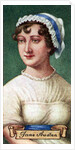 Jane Austen, taken from a series of cigarette cards by Anonymous