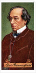 Benjamin Disraeli, Earl of Beaconsfield, taken from a series of cigarette cards by Anonymous
