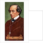 Benjamin Disraeli, Earl of Beaconsfield, taken from a series of cigarette cards by Anonymous