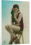 Postcard of a swimmer by Anonymous