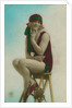 Postcard of a swimmer by Anonymous