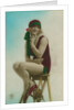 Postcard of a swimmer by Anonymous