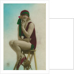 Postcard of a swimmer by Anonymous