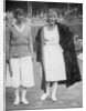 Mrs Mallory (left) and Suzanne Lenglen before their famous first final at the 'new' Wimbledon by Tropical Press