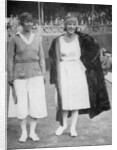 Mrs Mallory (left) and Suzanne Lenglen before their famous first final at the 'new' Wimbledon by Tropical Press