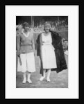 Mrs Mallory (left) and Suzanne Lenglen before their famous first final at the 'new' Wimbledon by Tropical Press