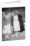 Mrs Mallory (left) and Suzanne Lenglen before their famous first final at the 'new' Wimbledon by Tropical Press