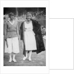 Mrs Mallory (left) and Suzanne Lenglen before their famous first final at the 'new' Wimbledon by Tropical Press