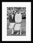Suzanne Lenglen (left) and Elizabeth Ryan before their last singles match at Wimbledon by Anonymous