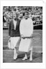 Suzanne Lenglen (left) and Elizabeth Ryan before their last singles match at Wimbledon by Anonymous