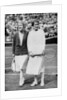 Suzanne Lenglen (left) and Elizabeth Ryan before their last singles match at Wimbledon by Anonymous