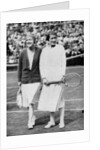 Suzanne Lenglen (left) and Elizabeth Ryan before their last singles match at Wimbledon by Anonymous