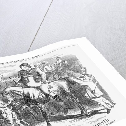 The Derby 1863 - Portrait of The Winner by John Tenniel