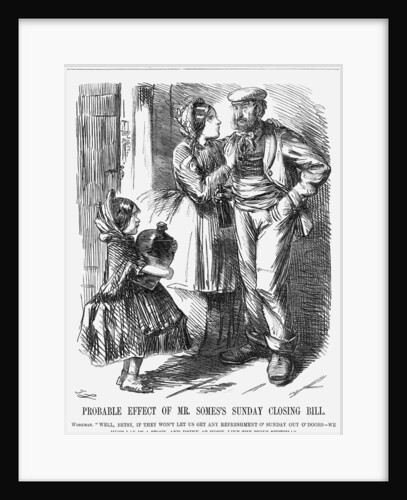 Probable Effect of Mr.Somes's Sunday Closing Bill by John Leech