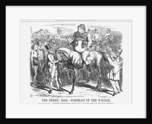 The Derby 1863 - Portrait of The Winner by John Tenniel