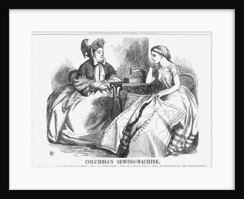 Columbia's Sewing-Machine by John Tenniel