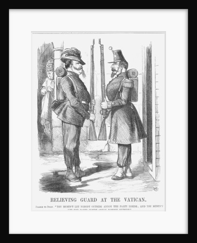 Relieving Guard at The Vatican by John Tenniel